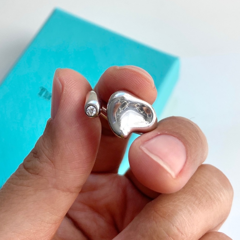 Tiffany & Co. Elsa Peretti Full Heart sterling silver + diamond ring